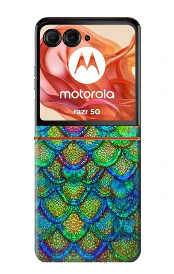S4071 Colorful Mermaid Scale Case For Motorola Razr 70,60,50, Razr (2026, 2025, 2024)