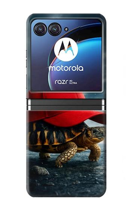 S4056 Madagascar Turtle Red Cap Case For Motorola Razr 40 Ultra