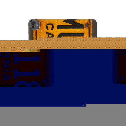 S4060 Vintage California Car License Plate Hard Case For iPad Pro 13 (2024,2025)