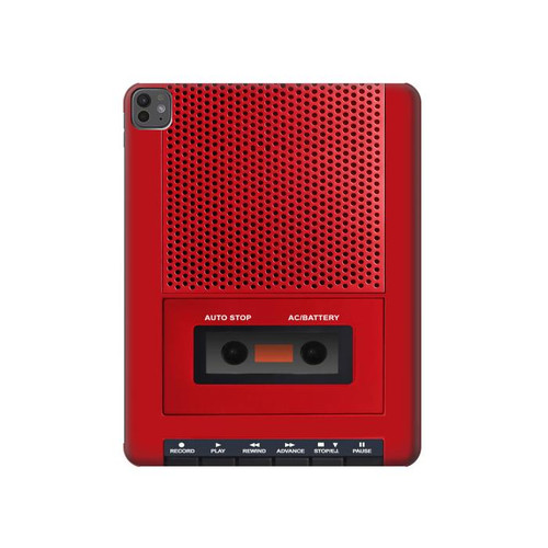 S4073 Vintage Red Cassette Player Graphic Hard Case For iPad Pro 13 (2024,2025)
