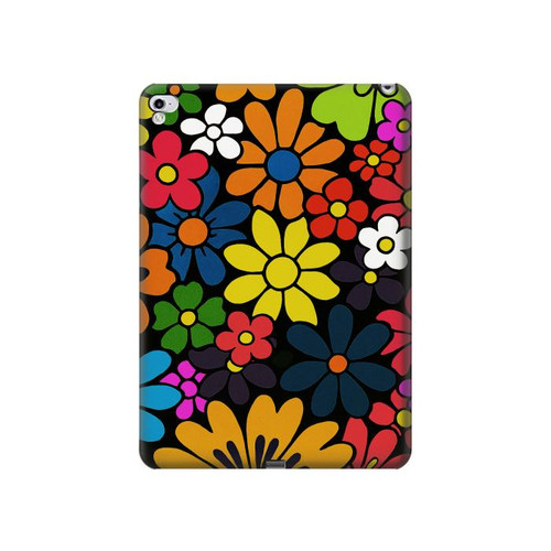 S4043 Colorful Flowers Cartoon Hard Case For iPad Pro 12.9 (2015,2017)