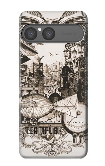 S1681 Steampunk Drawing Case For Sony Xperia 10 VII, 10 VIII