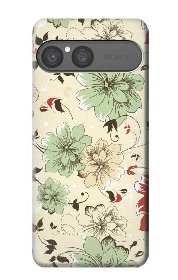 S2179 Flower Floral Vintage Art Pattern Case For Sony Xperia 10 VII, 10 VIII