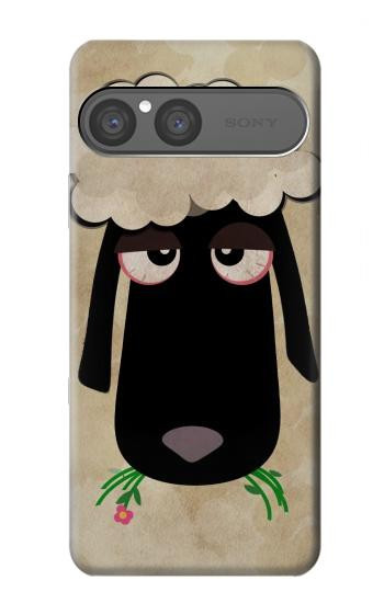 S2826 Cute Cartoon Unsleep Black Sheep Case For Sony Xperia 10 VII