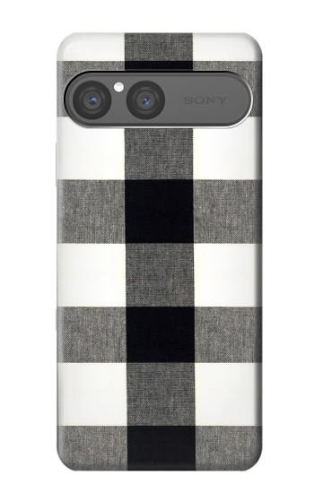 S2842 Black and White Buffalo Check Pattern Case For Sony Xperia 10 VII, 10 VIII