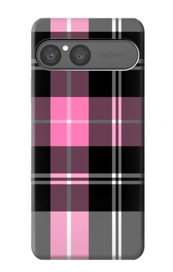 S3091 Pink Plaid Pattern Case For Sony Xperia 10 VII, 10 VIII