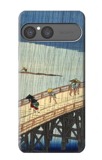 S3347 Utagawa Hiroshige Sudden shower Case For Sony Xperia 10 VII, 10 VIII
