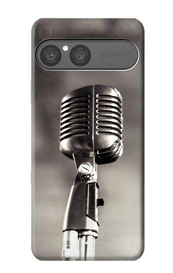 S3495 Vintage Microphone Case For Sony Xperia 10 VII, 10 VIII