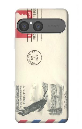 S3551 Vintage Airmail Envelope Art Case For Sony Xperia 10 VII, 10 VIII