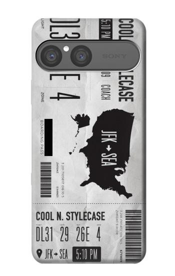 S3615 Airline Boarding Pass Art Case For Sony Xperia 10 VII