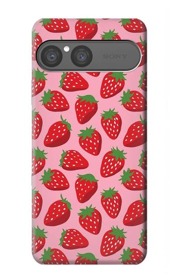 S3719 Strawberry Pattern Case For Sony Xperia 10 VII, 10 VIII