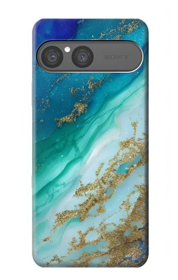 S3920 Abstract Ocean Blue Color Mixed Emerald Case For Sony Xperia 10 VII, 10 VIII