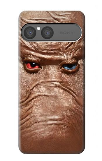 S3940 Leather Mad Face Graphic Paint Case For Sony Xperia 10 VII, 10 VIII