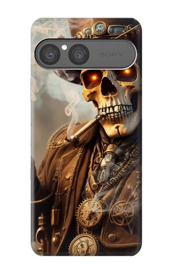 S3949 Steampunk Skull Smoking Case For Sony Xperia 10 VII, 10 VIII