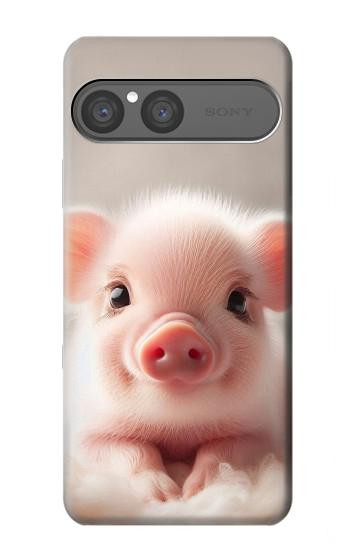 S3979 Cute Baby Pig Case For Sony Xperia 10 VII