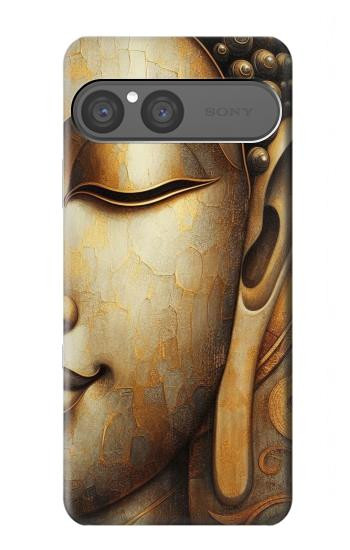 S4022 Vintage Buddha Face Golden Style Case For Sony Xperia 10 VII, 10 VIII