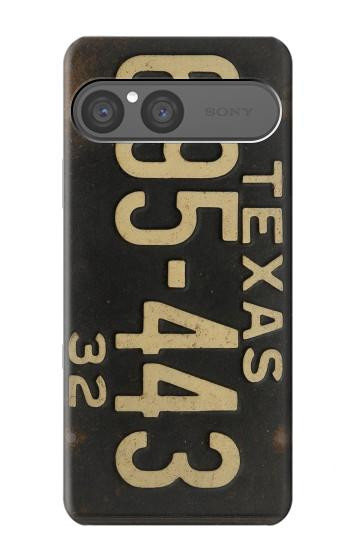 S4061 Vintage Texas Car License Plate Case For Sony Xperia 10 VII