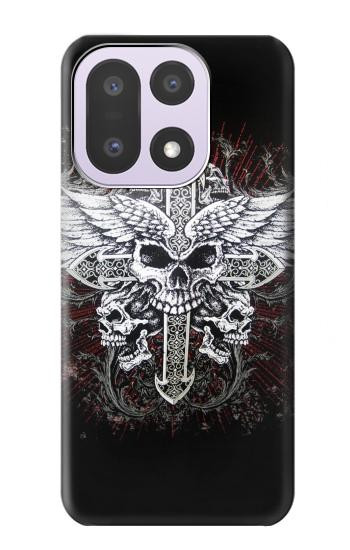 S1434 Skull Wing Tattoo Biker Case For OnePlus 15