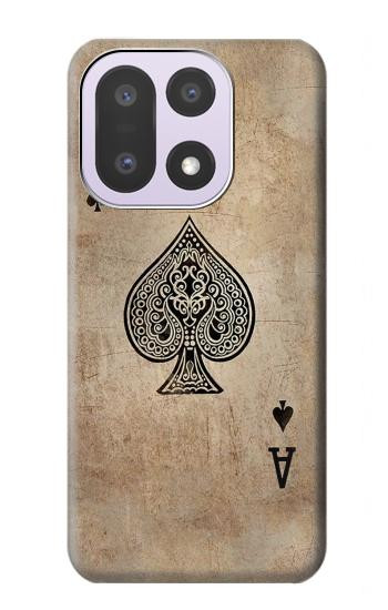 S2928 Vintage Spades Ace Card Case For OnePlus 15
