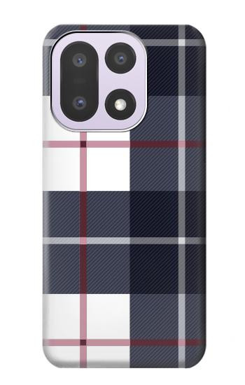 S3452 Plaid Fabric Pattern Case For OnePlus 15