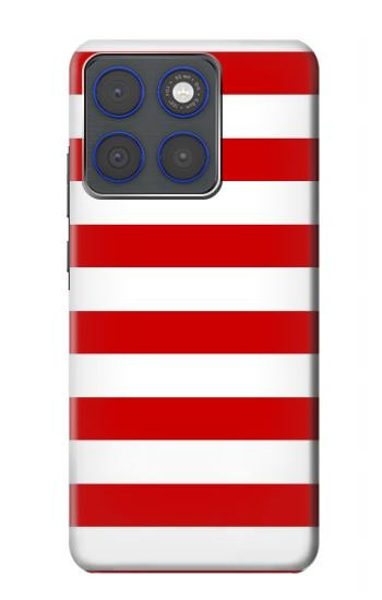 S2364 Red and White Striped Case For Motorola Edge 70