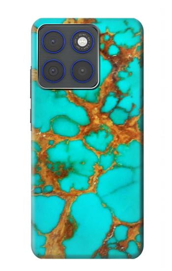 S2688 Aqua Copper Turquoise Gemstone Graphic Case For Motorola Edge 70