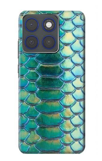 S3414 Green Snake Scale Graphic Print Case For Motorola Edge 70