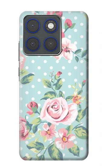 S3494 Vintage Rose Polka Dot Case For Motorola Edge 70