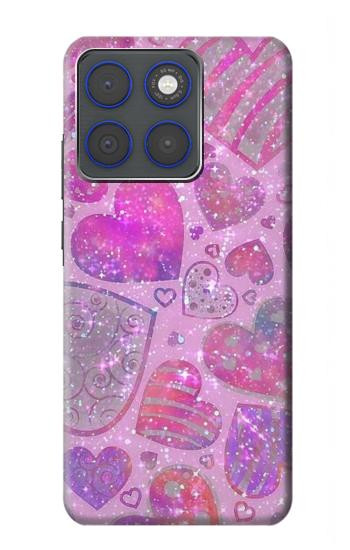 S3710 Pink Love Heart Case For Motorola Edge 70