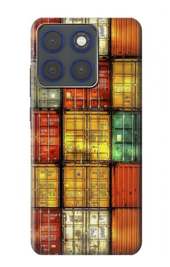 S3861 Colorful Container Block Case For Motorola Edge 70