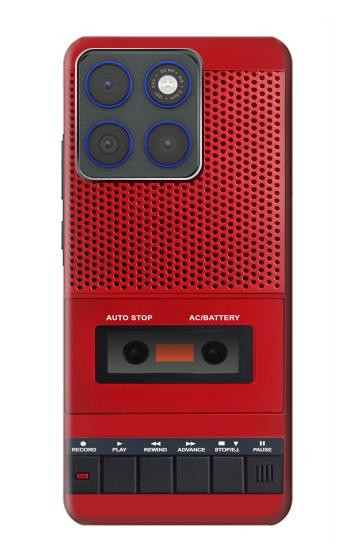 S4073 Vintage Red Cassette Player Graphic Case For Motorola Edge 70