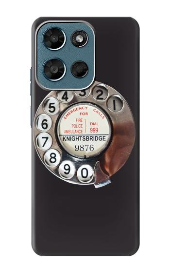 S0059 Retro Rotary Phone Dial On Case For Motorola Moto G (2026), G Play (2026)
