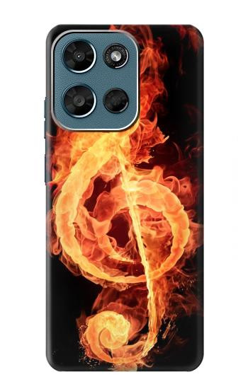 S0493 Music Note Burn Case For Motorola Moto G (2026), G Play (2026)