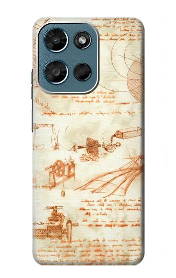 S0566 Technical Drawing Da Vinci Case For Motorola Moto G (2026), G Play (2026)