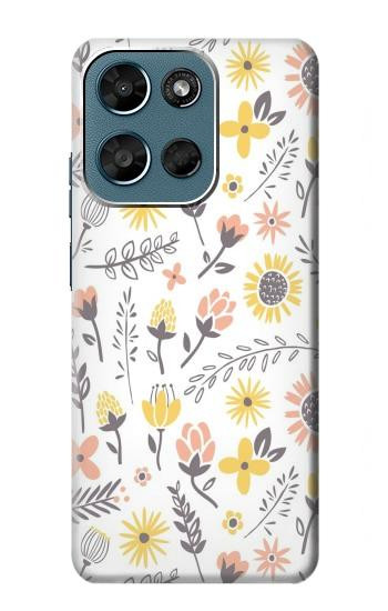 S2354 Pastel Flowers Pattern Case For Motorola Moto G (2026), G Play (2026)