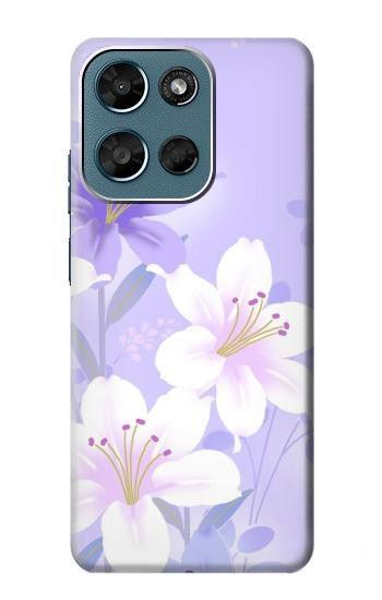 S2361 Purple White Flowers Case For Motorola Moto G (2026), G Play (2026)