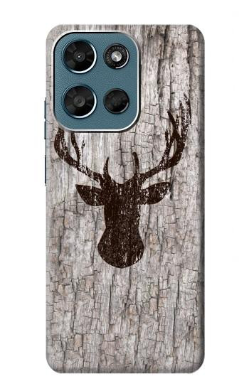 S2505 Reindeer Head Old Wood Texture Graphic Case For Motorola Moto G (2026), G Play (2026)