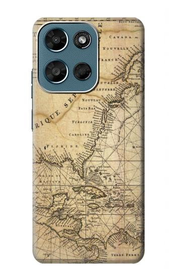 S2506 Exploration North America Map Case For Motorola Moto G (2026), G Play (2026)