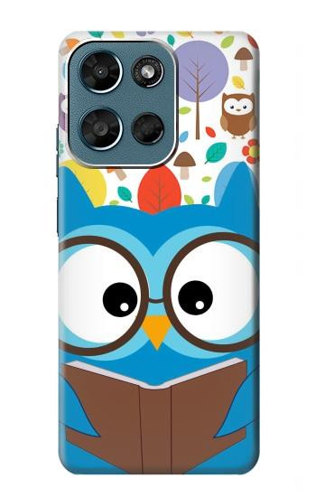 S2521 Cute Nerd Owl Cartoon Case For Motorola Moto G (2026), G Play (2026)