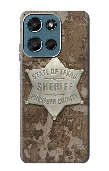 S2868 Texas Presidio County Sheriff Badge Case For Motorola Moto G (2026), G Play (2026)
