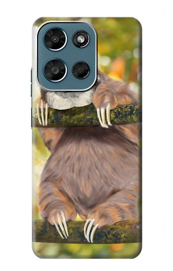 S3138 Cute Baby Sloth Paint Case For Motorola Moto G (2026), G Play (2026)