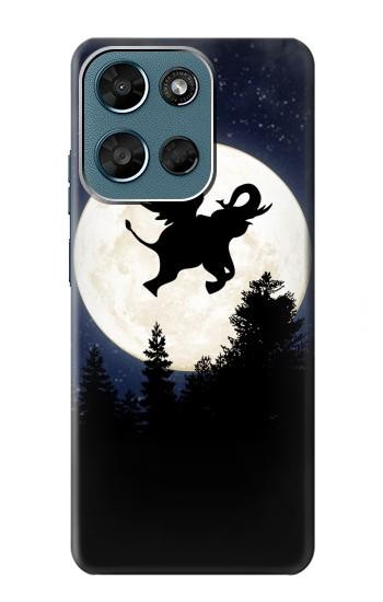 S3323 Flying Elephant Full Moon Night Case For Motorola Moto G (2026), G Play (2026)