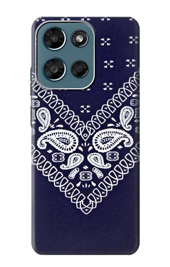 S3357 Navy Blue Bandana Pattern Case For Motorola Moto G (2026), G Play (2026)