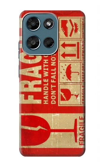 S3552 Vintage Fragile Label Art Case For Motorola Moto G (2026), G Play (2026)