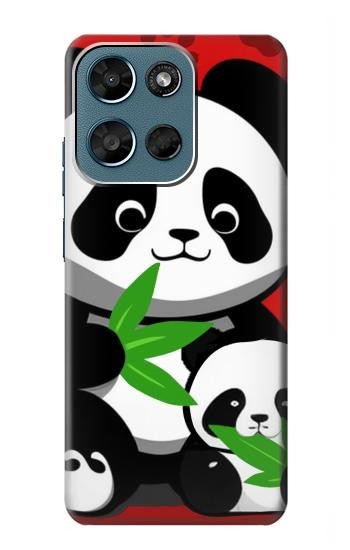 S3929 Cute Panda Eating Bamboo Case For Motorola Moto G (2026), G Play (2026)