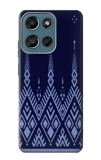 S3950 Textile Thai Blue Pattern Case For Motorola Moto G (2026), G Play (2026)
