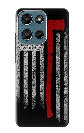 S3958 Firefighter Axe Flag Case For Motorola Moto G (2026), G Play (2026)