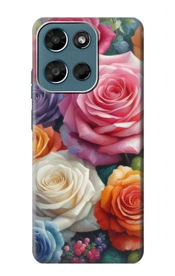 S3975 Colorful Roses Painting Case For Motorola Moto G (2026), G Play (2026)