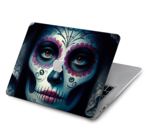 S3990 Girl Skull Steam Punk Gothic Hard Case For MacBook Air 15″ (2023,2024,2025) - A2941, A3114, 3241