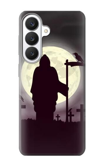 S3262 Grim Reaper Night Moon Cemetery Case For Samsung Galaxy S26